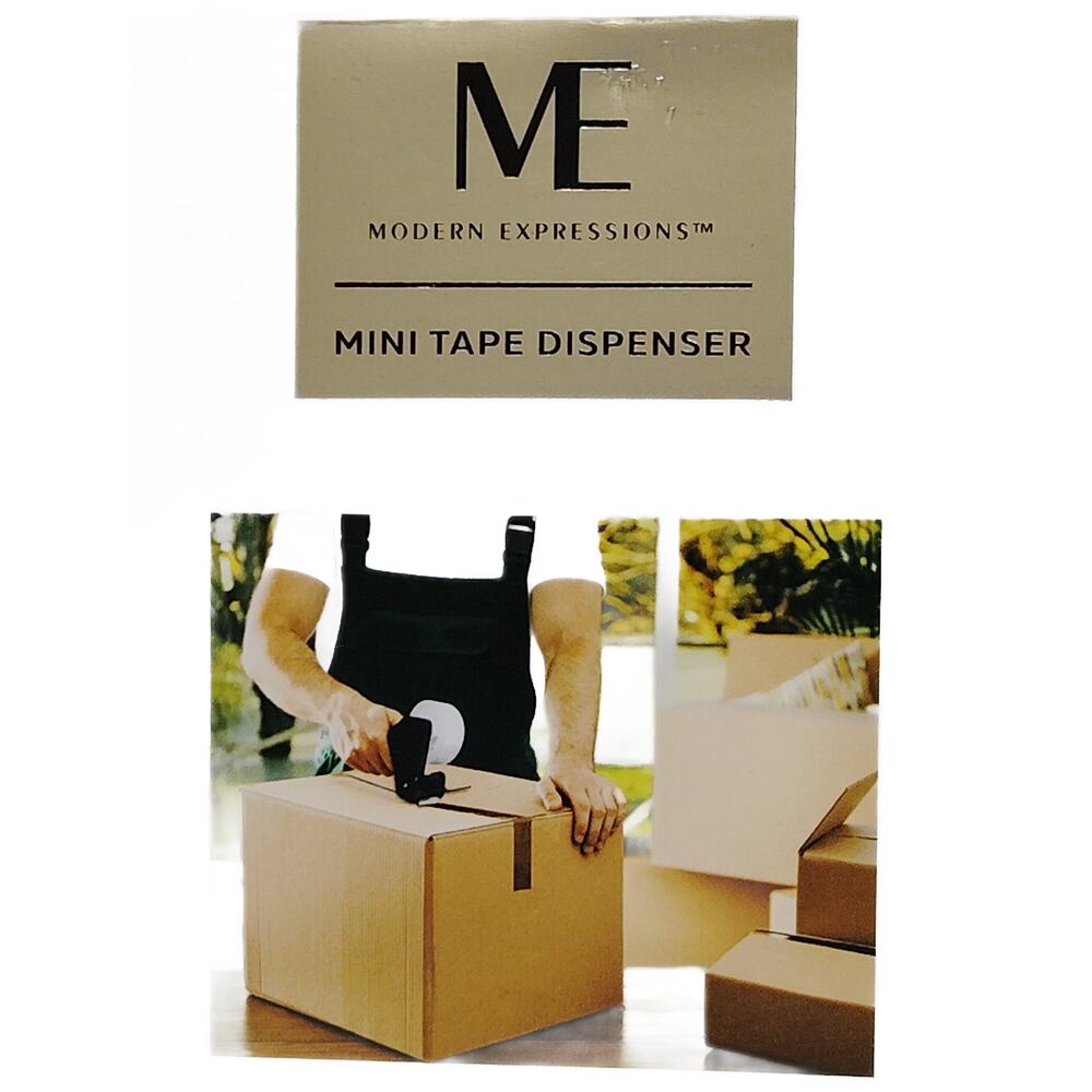 Modern Expressions Mini Tape Dispenser, Includes 3/4" Clear Tape Roll, 3" x 5"